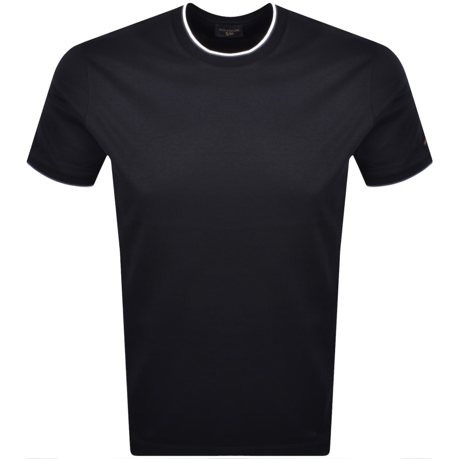 Paul And Shark Logo T Shirt Navy Blue | Mainline Menswear Canada